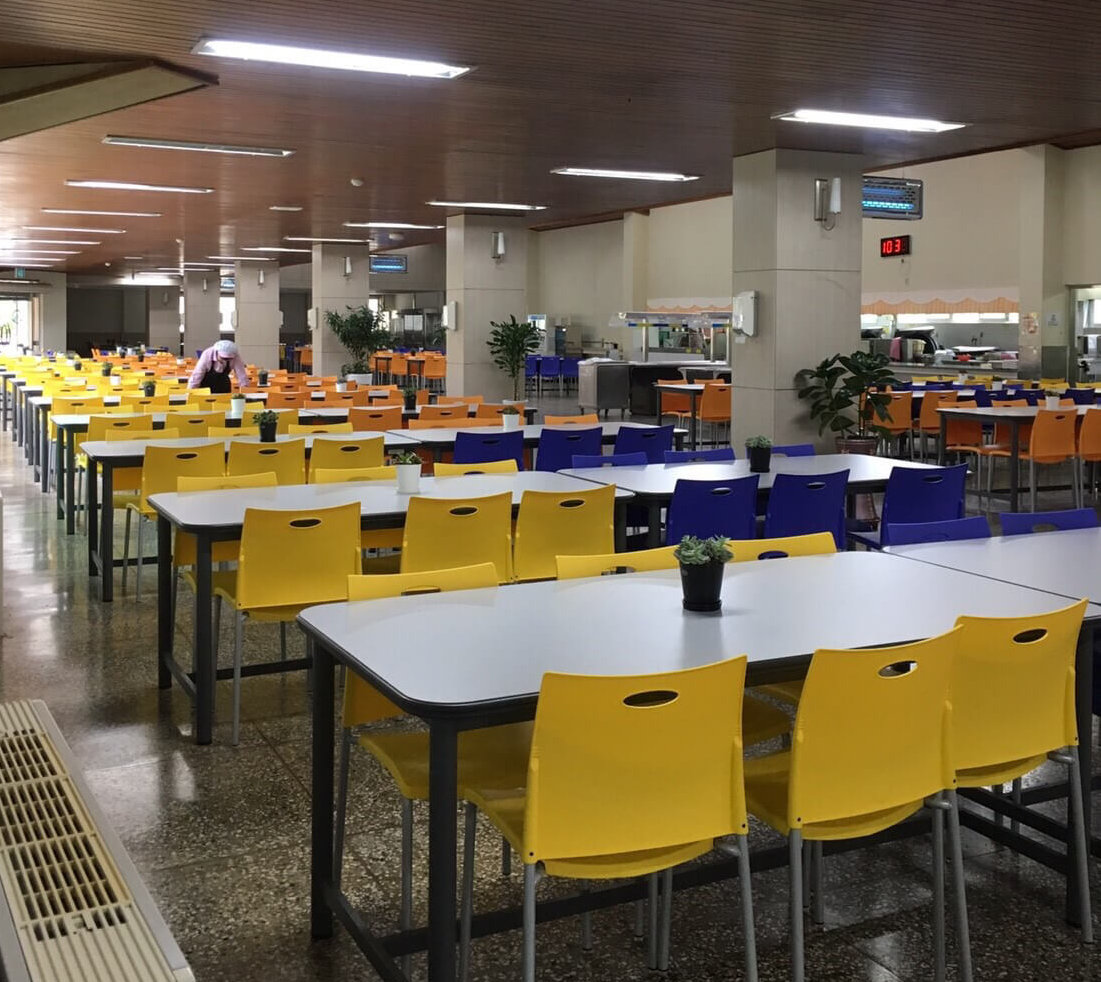 済州大学の寮の食堂